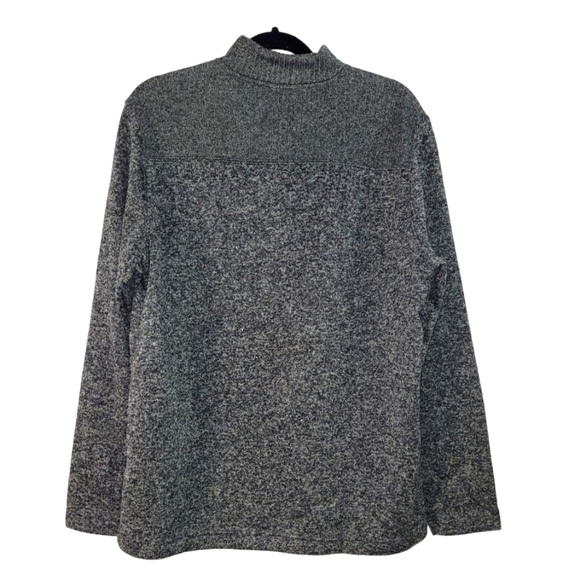 TELLURIDE CLOTHING CO Men's Gray 1/4 Zip High Neck Top/Sweater - Picture 2 of 7